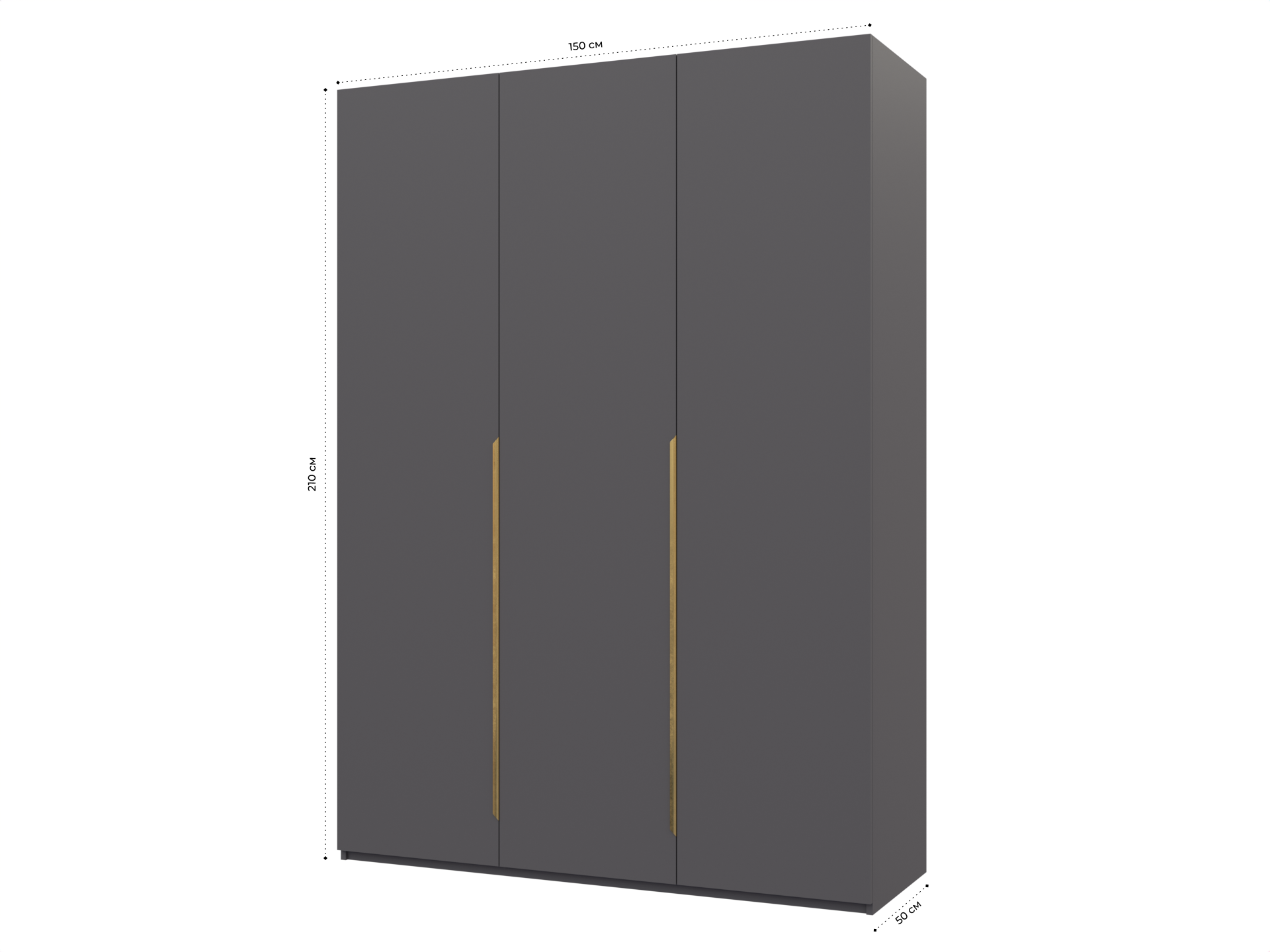 Распашной шкаф Пакс Альхейм 13 grey (gold) ИКЕА (IKEA) изображение товара