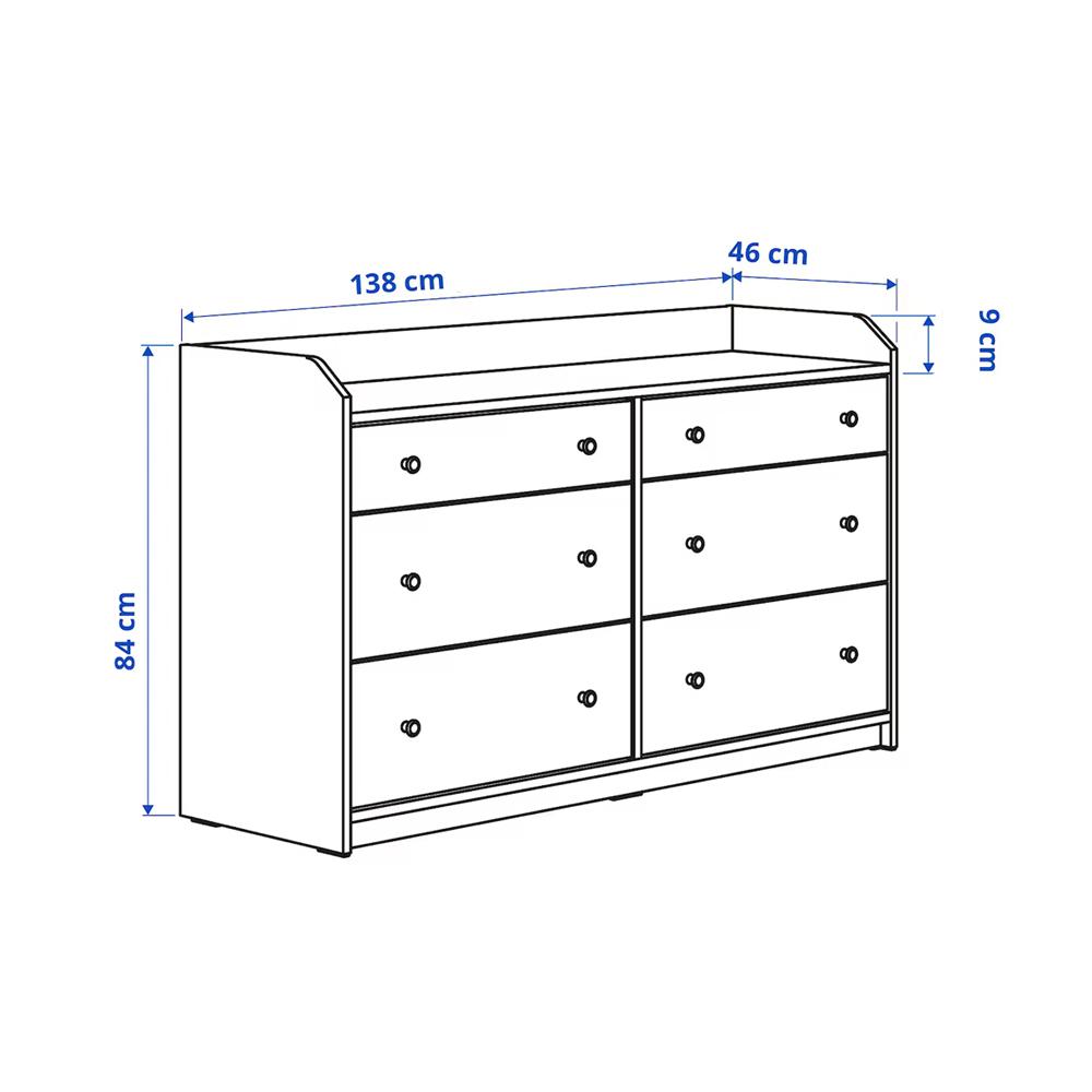 Комод Хауга 14 white ИКЕА (IKEA) изображение товара