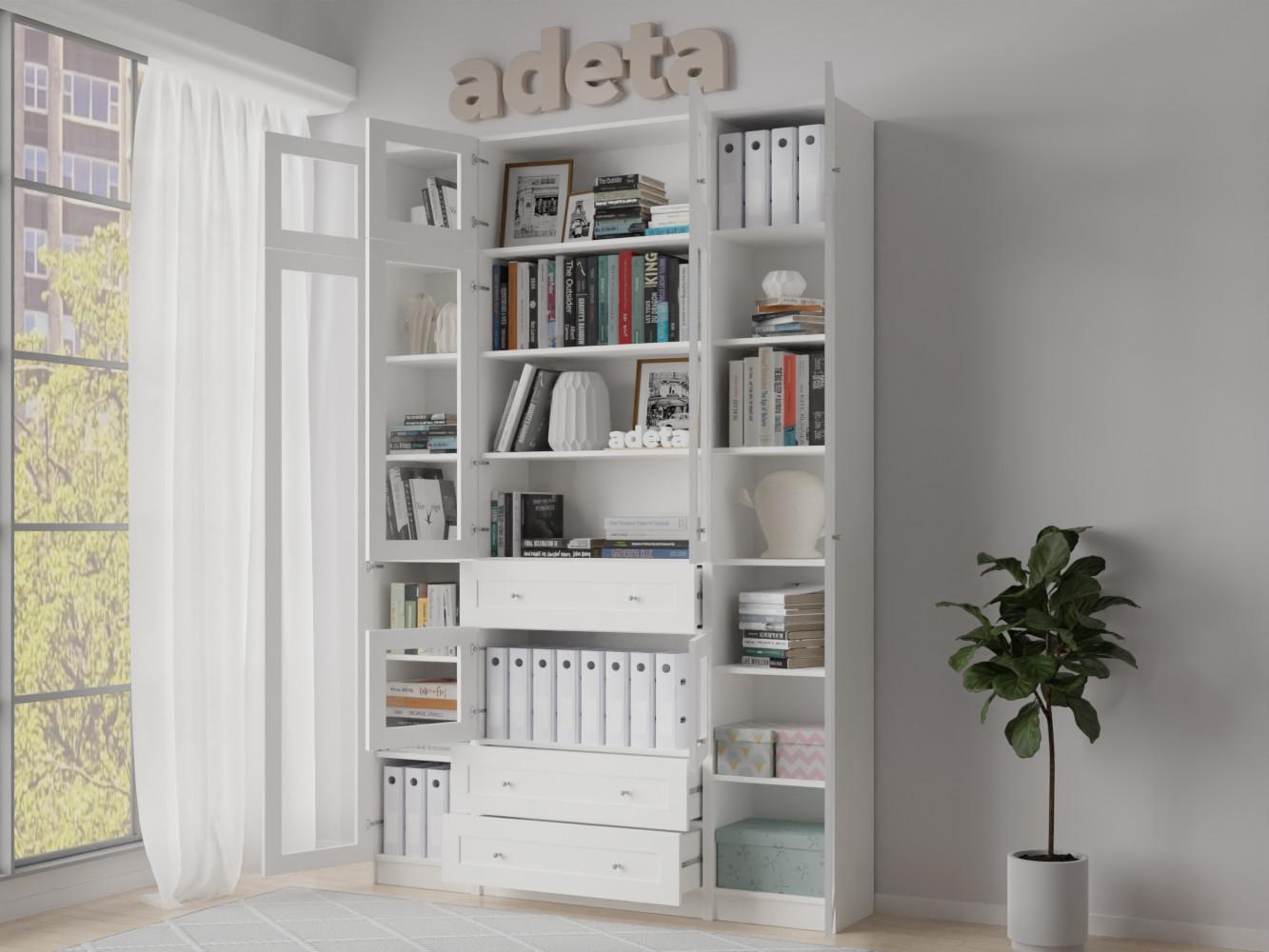 Книжный шкаф Билли 364 white ИКЕА (IKEA) изображение товара