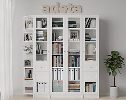 Изображение товара Книжный шкаф Билли 366 white ИКЕА (IKEA) на сайте adeta.ru