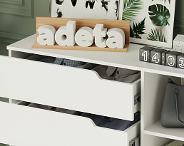 Изображение товара Комод Нордли 18 white ИКЕА (IKEA) на сайте adeta.ru