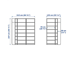 Изображение товара Стеллаж Билли 113 white угловой ИКЕА (IKEA) на сайте adeta.ru